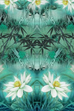 中国风印花华亿平台图片