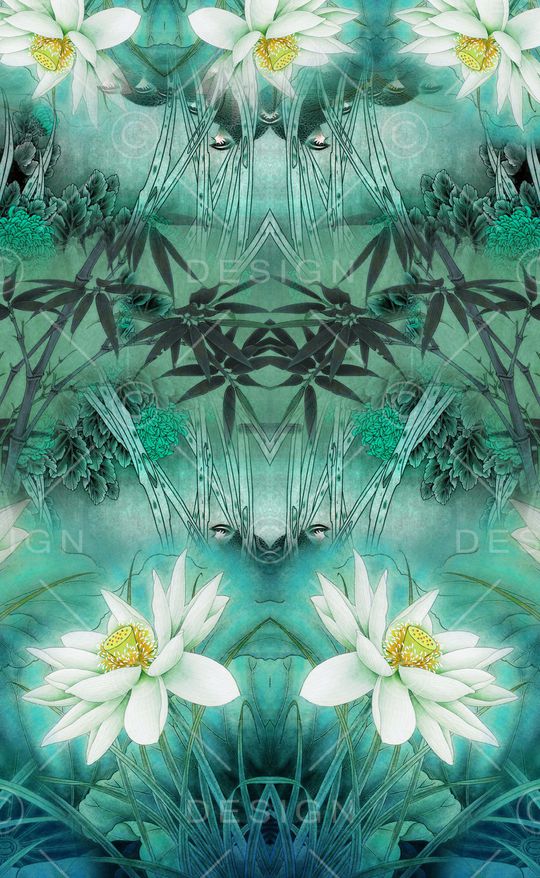 中国风印花华亿平台图片