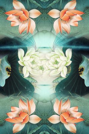 中国风印花华亿平台图片