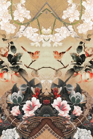 中国风印花华亿平台图片