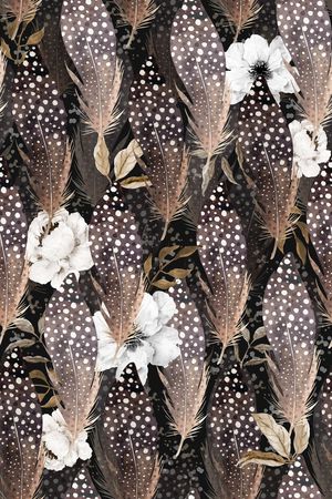 feathers印花华亿平台图片