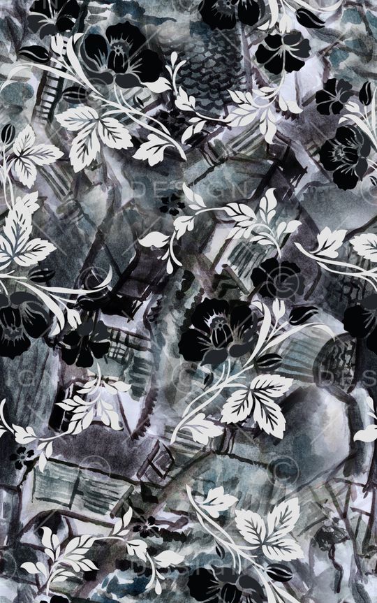 中国风印花华亿平台图片