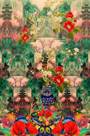 虞美人印花华亿平台图片