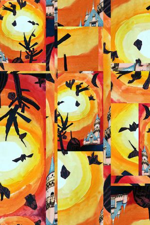 抽象印花华亿平台图片