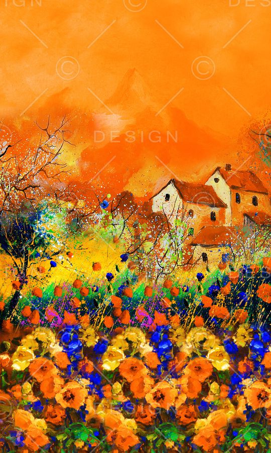 虞美人印花华亿平台图片