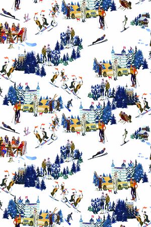 抽象男装印花华亿平台图片