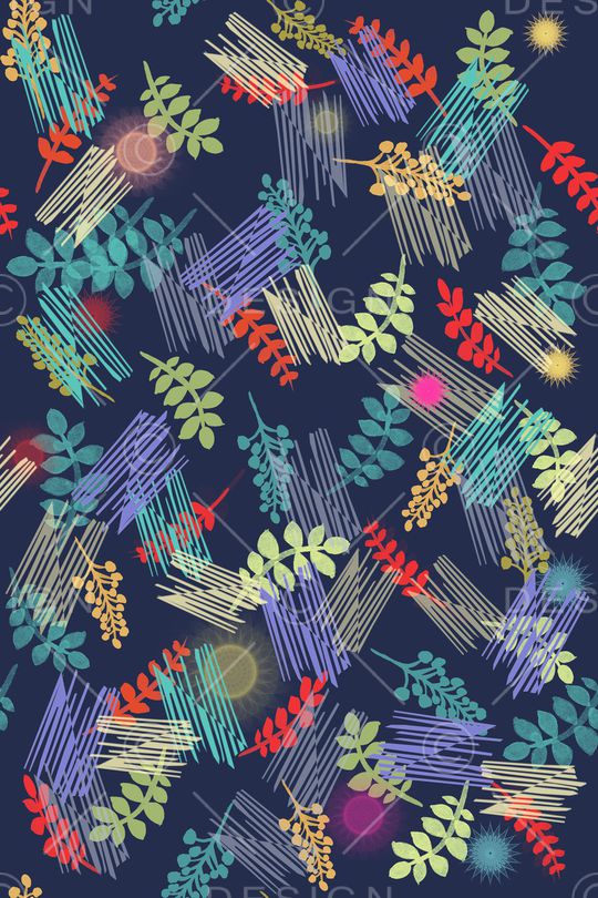 小碎花印花华亿平台图片