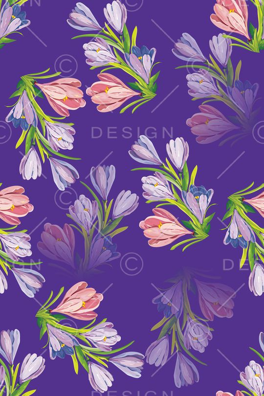 手绘花卉印花华亿平台图片