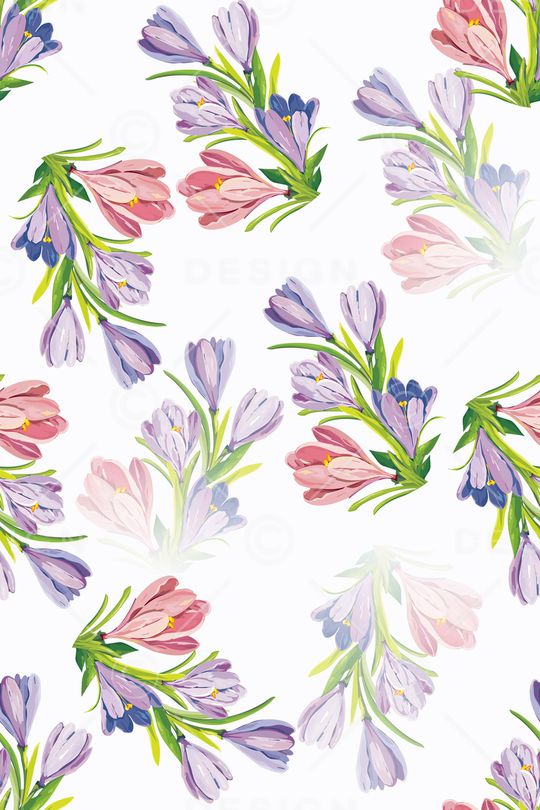 手绘花卉印花华亿平台图片