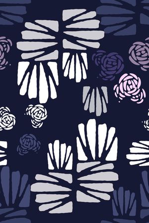 抽象花卉印花华亿平台图片