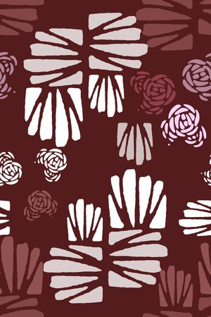 抽象花卉印花华亿平台图片