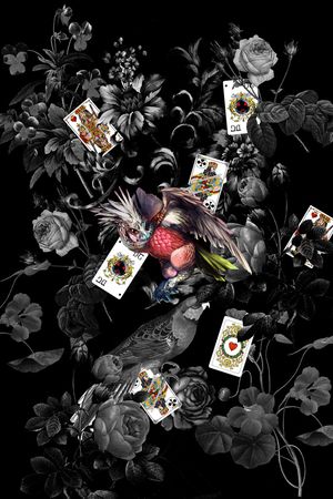 扑克印花华亿平台图片