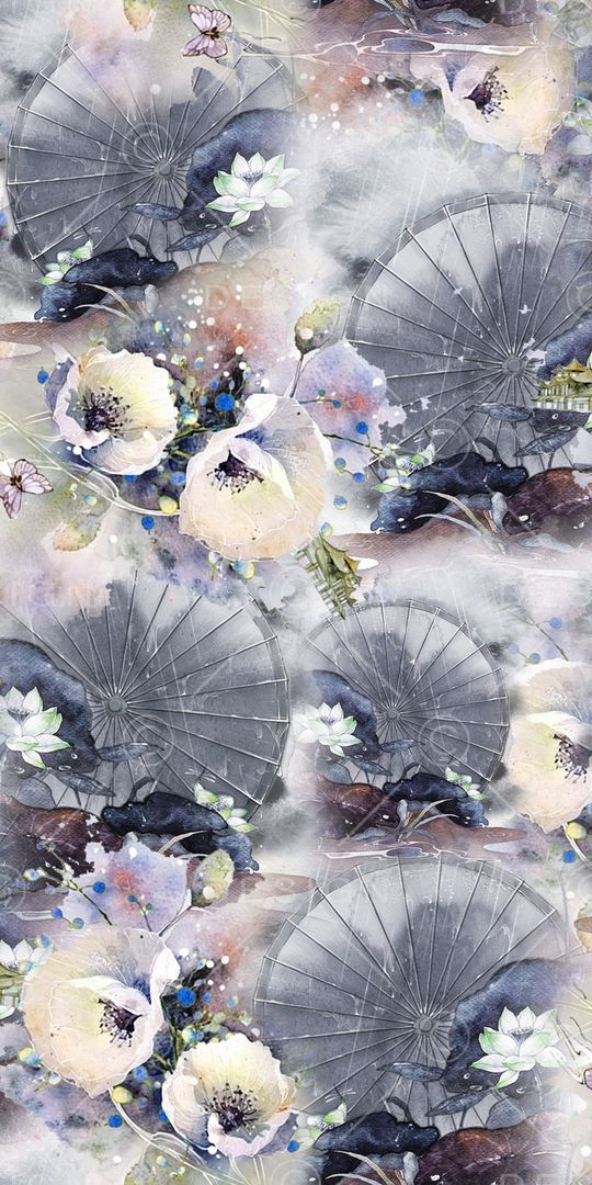 水墨风印花华亿平台图片