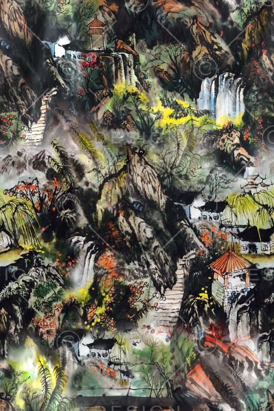 抽象印花华亿平台图片