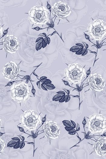 朦胧花卉印花华亿平台图片