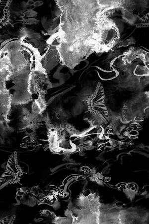 抽象花卉印花华亿平台图片