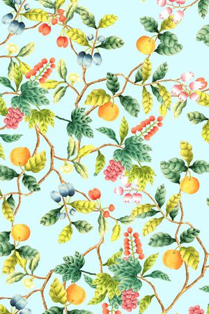 手绘花卉印花华亿平台图片