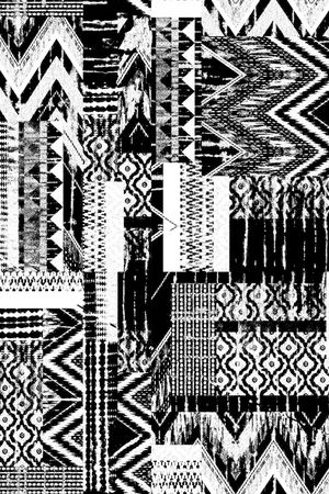 黑白华亿平台印花华亿平台图片