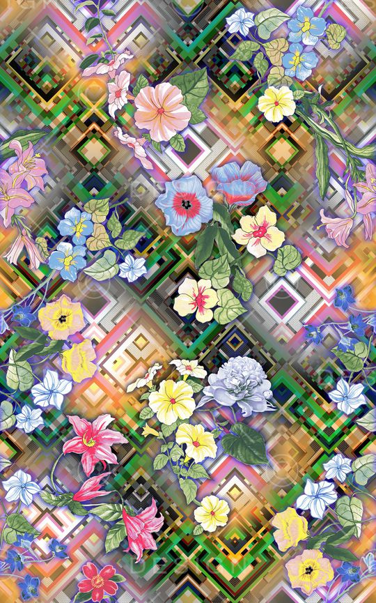 几何印花华亿平台图片