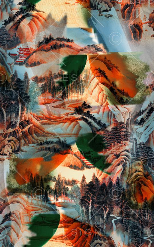 条纹印花华亿平台图片