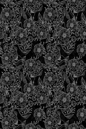 黑白华亿平台印花华亿平台图片