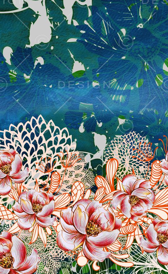 定位花印花华亿平台图片