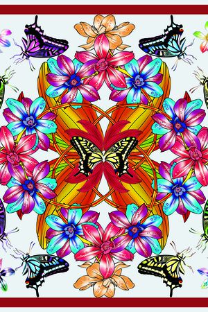 花卉印花华亿平台图片