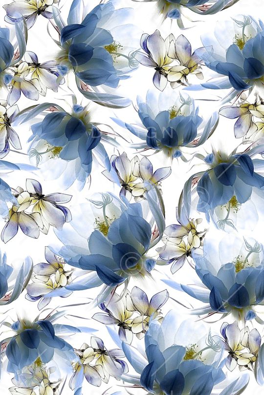 朦胧花卉印花华亿平台图片