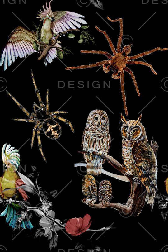 动物花卉印花华亿平台图片