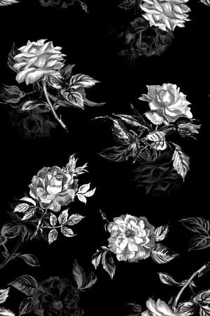 朦胧花卉印花华亿平台图片