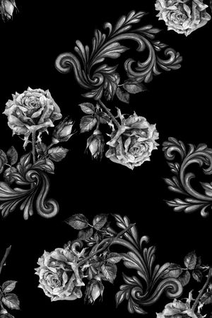 朦胧花卉印花华亿平台图片