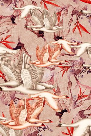 中国风印花华亿平台图片