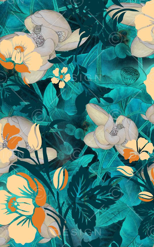 中国风印花华亿平台图片