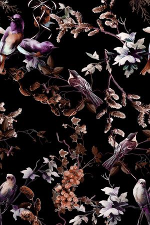 男装休闲花卉印花华亿平台图片