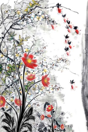 植物印花华亿平台图片