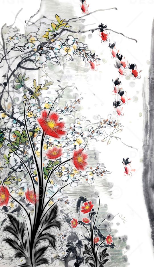 植物印花华亿平台图片