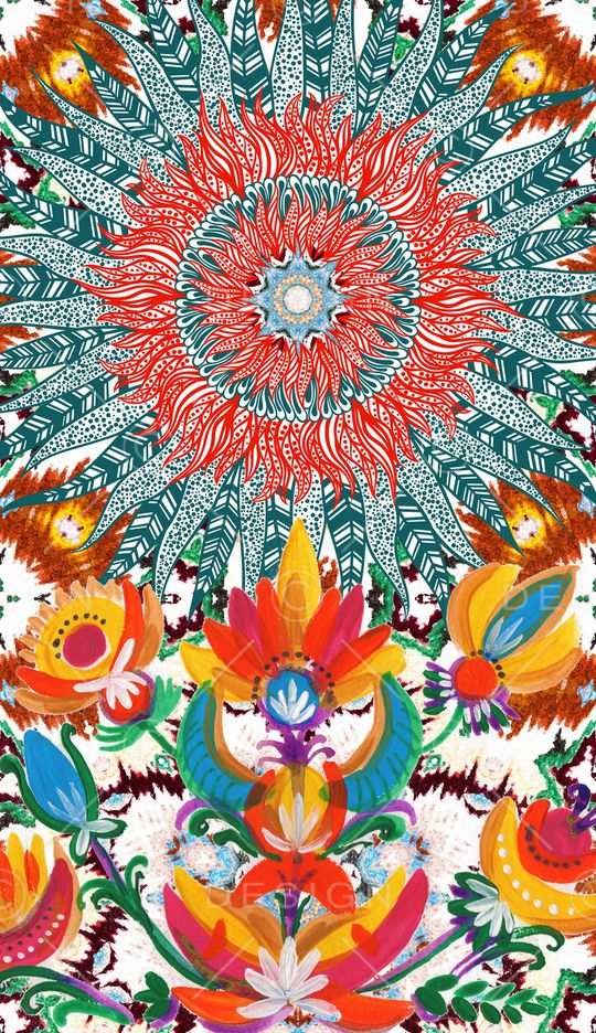 波西米亚印花华亿平台图片