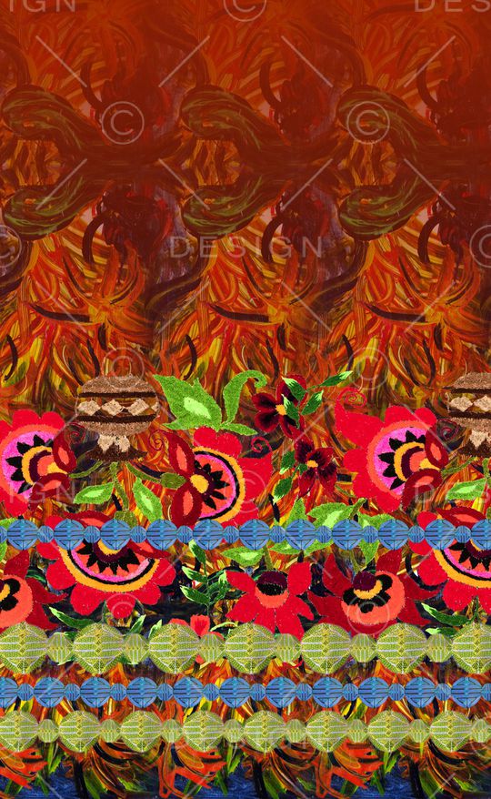 民族风印花华亿平台图片