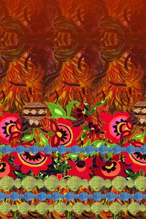 民族风印花华亿平台图片