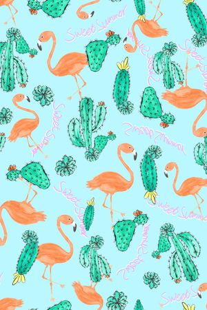 仙人掌印花华亿平台图片