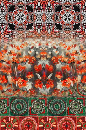 民族风印花华亿平台图片