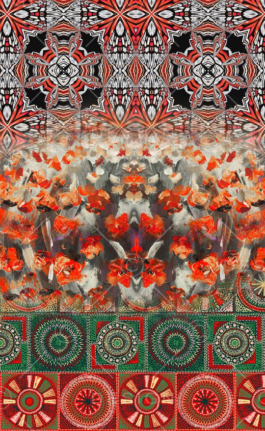 民族风印花华亿平台图片