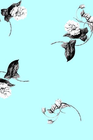 月季花印花华亿平台图片