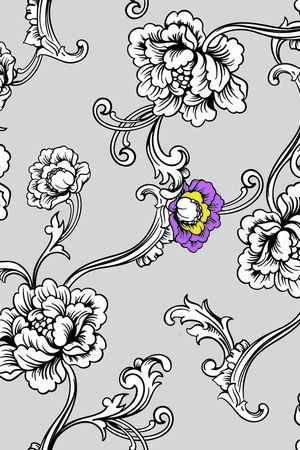 月季花印花华亿平台图片