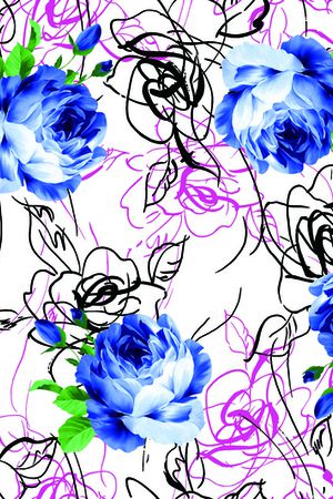 小碎花印花华亿平台图片