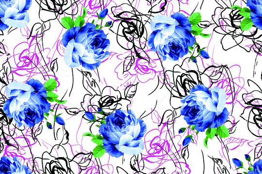 小碎花印花华亿平台图片