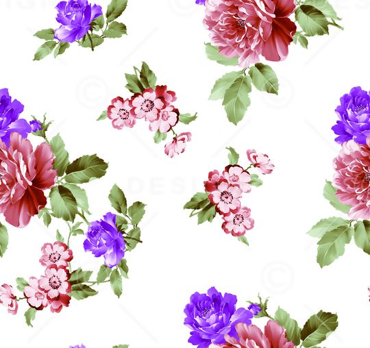 月季花印花华亿平台图片