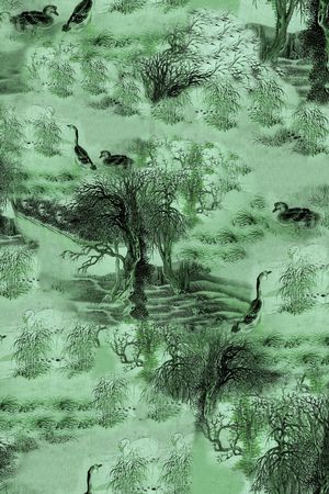 鸭子印花华亿平台图片