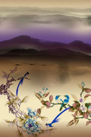 牡丹印花华亿平台图片