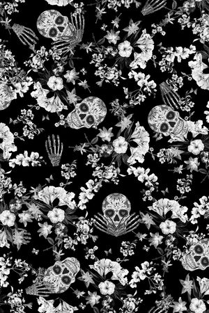 骷髅印花华亿平台图片